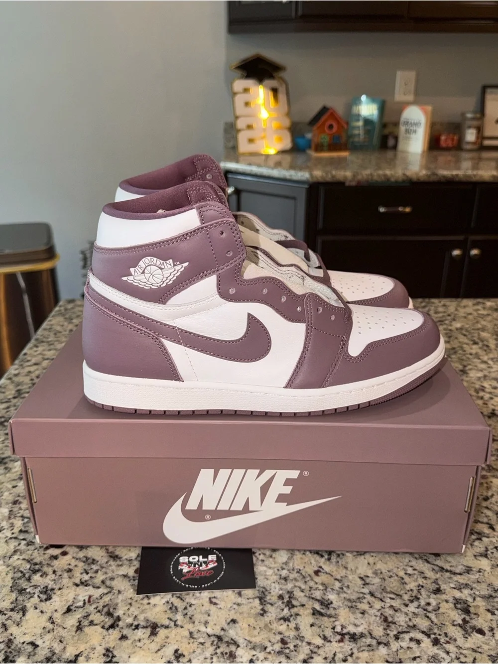 Size 10 Jordan 1 Retro OG High Mauve SKU DZ5485-105 Brand New